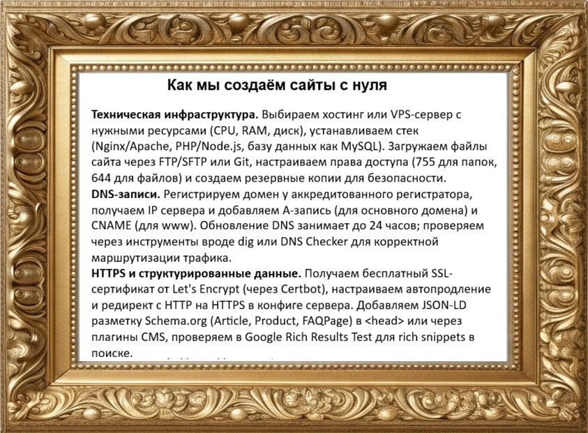 Заказать разработку сайта — техническая база и доверие